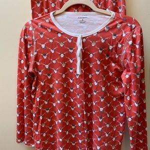 Roller Rabbit x J.crew holiday pajamas